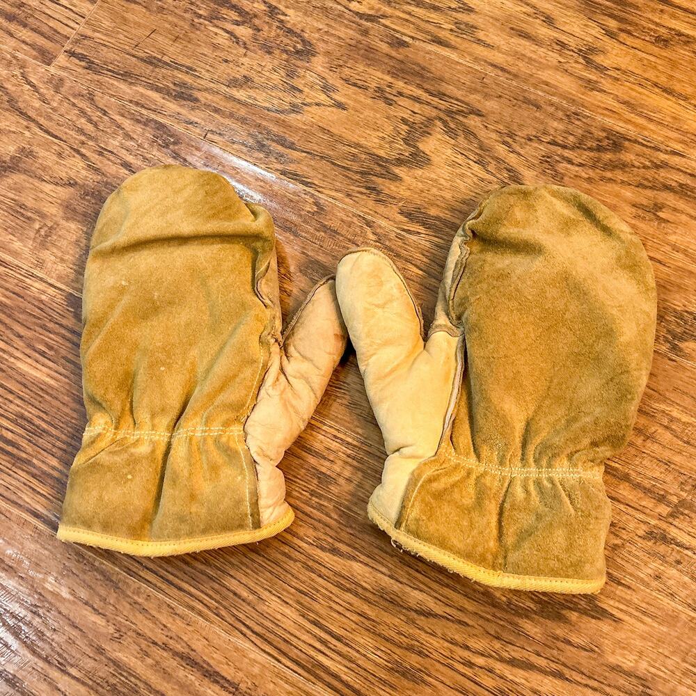 Wells Lamont Cowhide Leather Insulated Work Mittens Choppers Tan XL